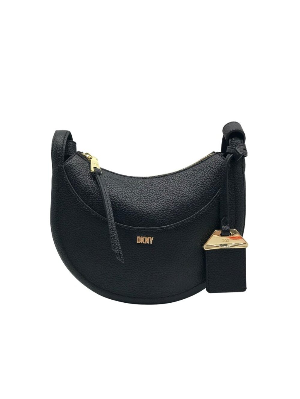 DKNY Black Crescent Barbara Crossbody Bag